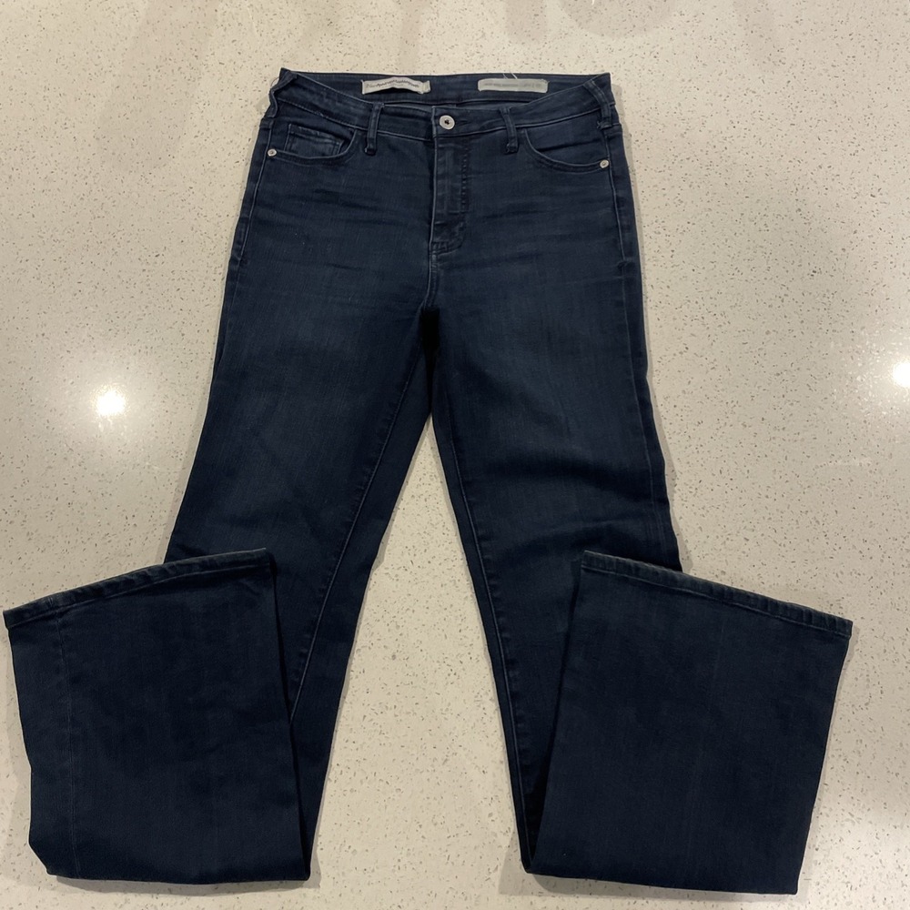 Pilcro And Letterpress Jeans Size 28 Anthropologie Womens Mid Rise Blue Bootcut